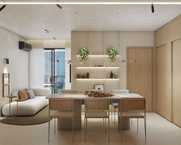 Ambiente da Planta A — 2 quartos